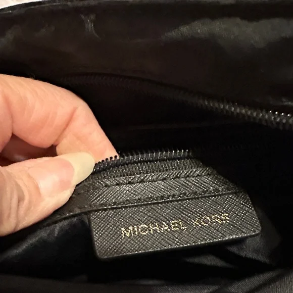 Michael Kors Black Nylon Animal Print Crossbody Bag - Picture 7 of 14